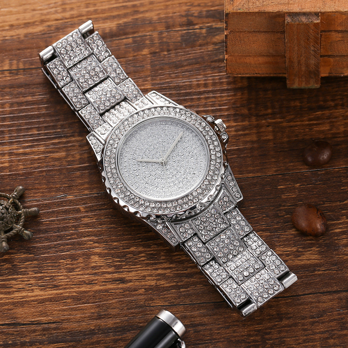 Diamantbesetztes Uhren-Set – Bild 2 | LuxeStyle