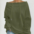 Lässiges Off-Shoulder Top mit Tunnelzug