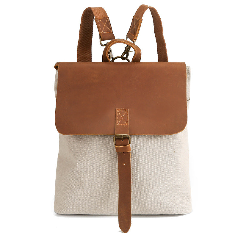 Retro Rucksack aus Crazy Horse Leder für Damen – Bild 5 | LuxeStyle