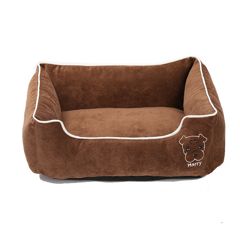 Kuscheliges Cord-Hundebett