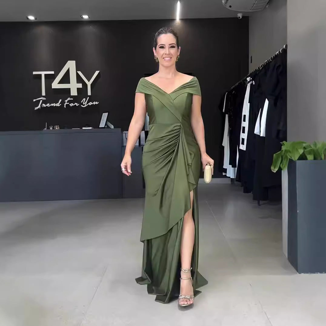 Neckholder Maxi-Kleid mit Rückenausschnitt – Bild 8 | LuxeStyle