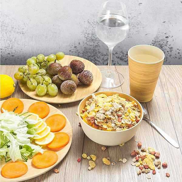 4-teiliges Geschirr-Set aus Bambusfaser | LuxeStyle