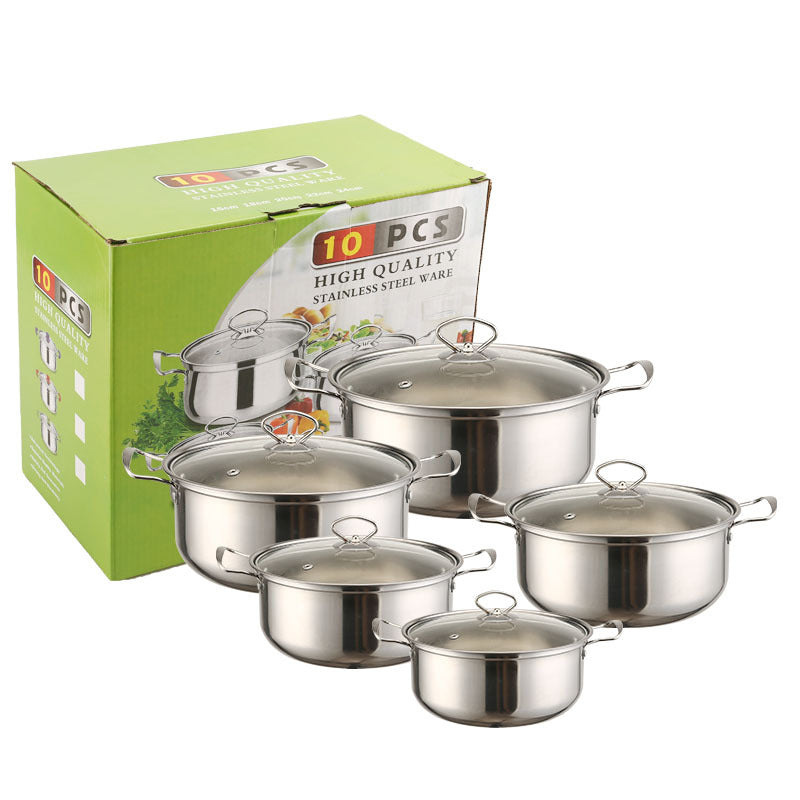 10-teiliges Dampfgarer-Set aus Edelstahl – Bild 4 | LuxeStyle