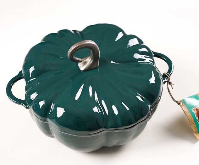 Kürbis-Gusseisentopf mit Emaille, 24cm – Bild 3 | LuxeStyle