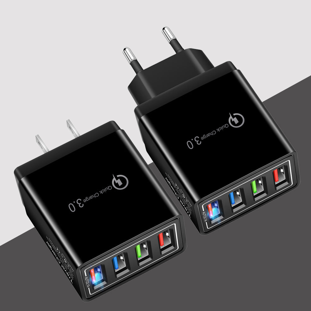 USB-Ladegerät mit 4 Ports und Quick Charge 3.0