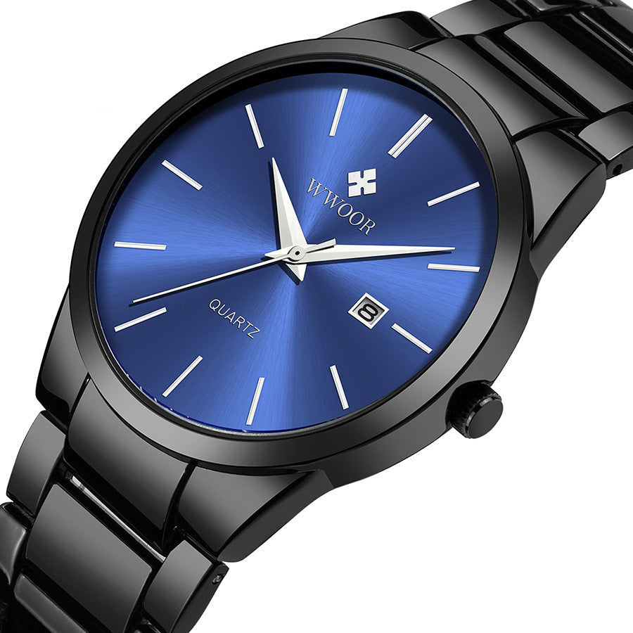 Herren-Quarzuhr mit Edelstahlband | LuxeStyle