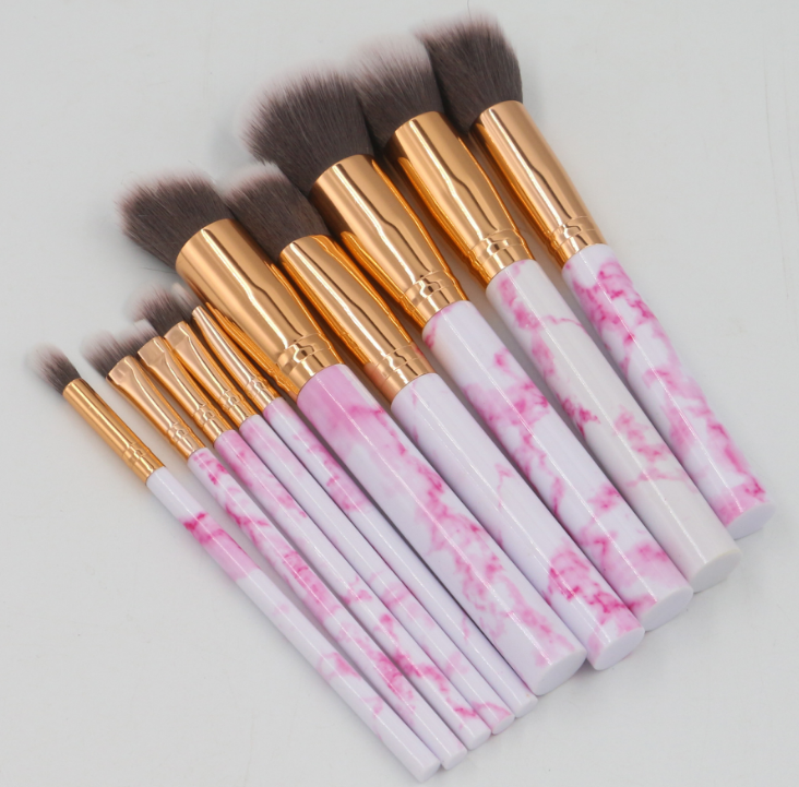 Marmorgriff Pinselset (10 Stück) – Bild 2 | LuxeStyle