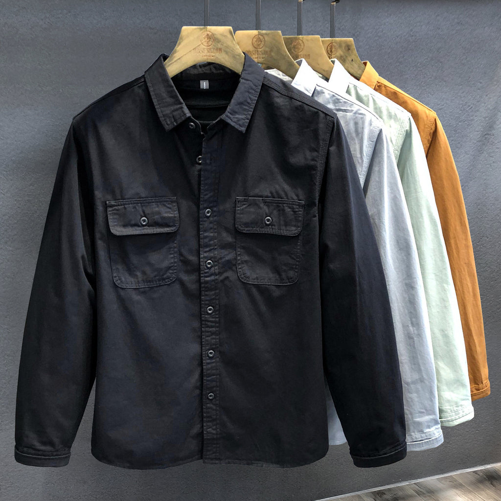 Trendiges Langarmhemd für Herren – Bild 5 | LuxeStyle