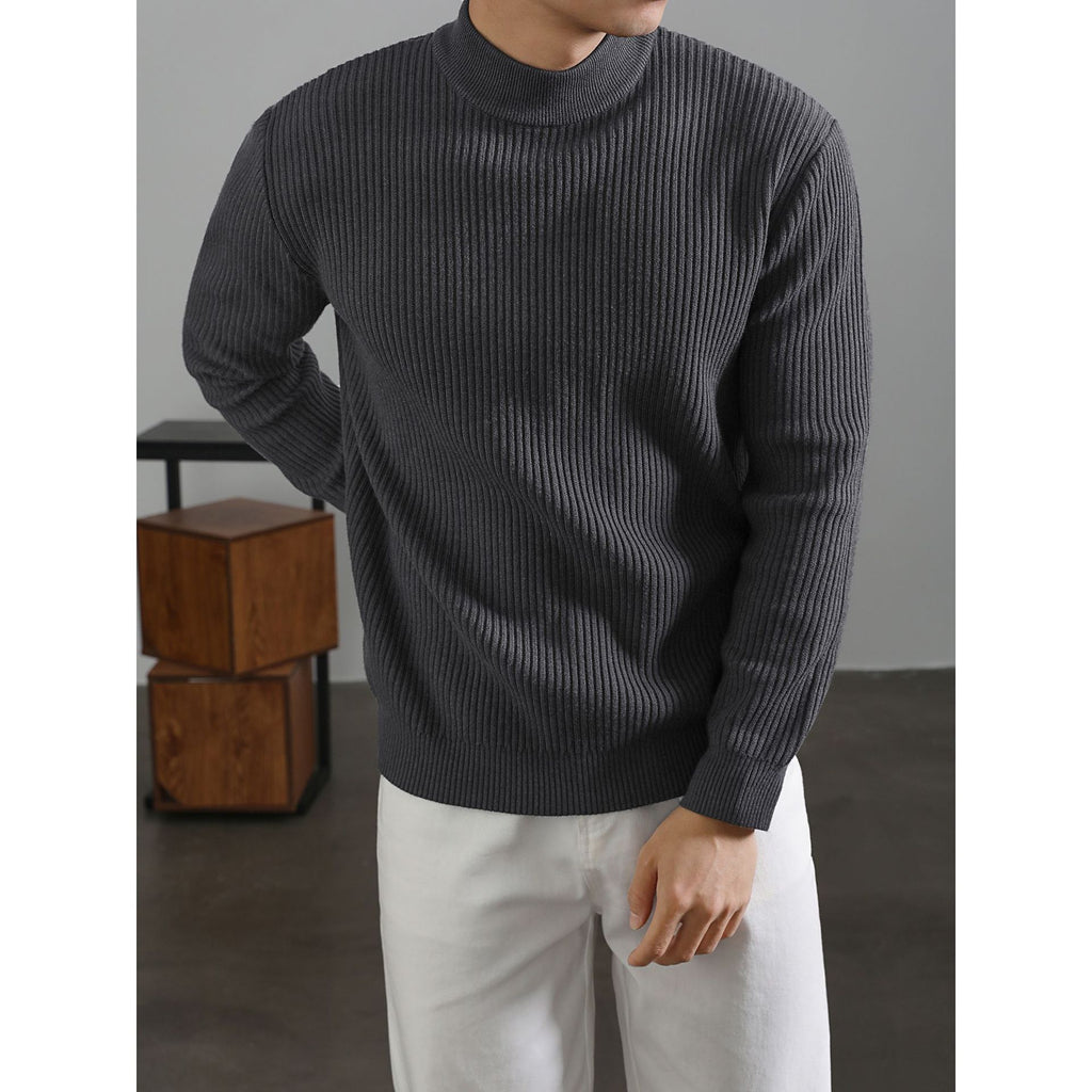 Herren Rollkragenpullover mit Streifen