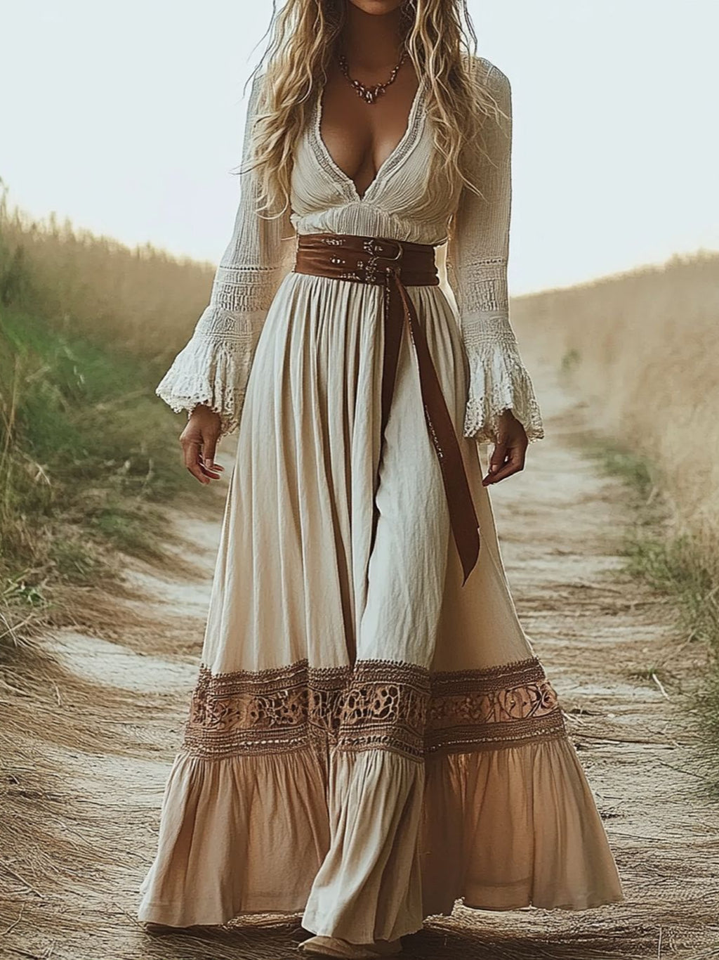 Retro-Western-Kleid