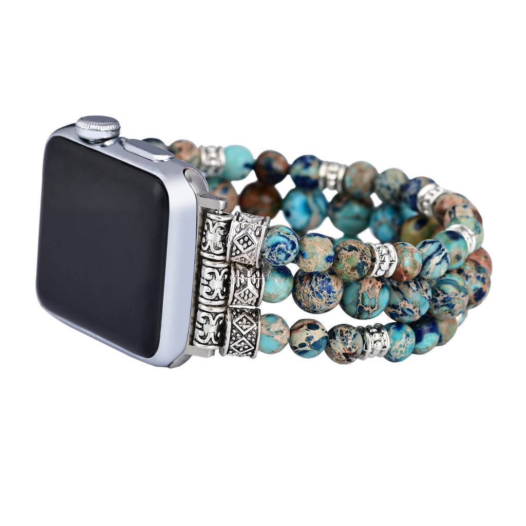 Blauer Kaiserjasper Armband