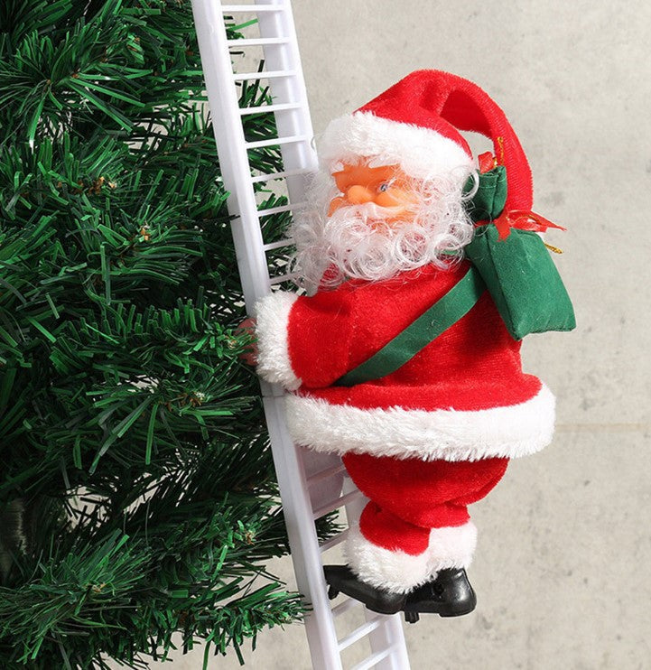Kletternder Weihnachtsmann