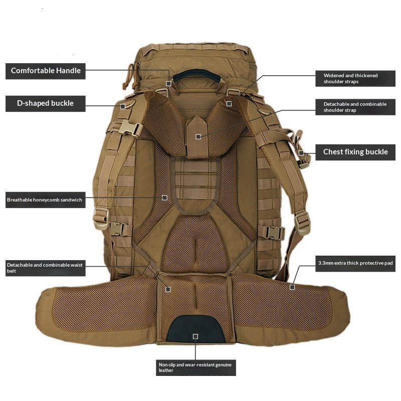 90L wasserabweisender Rucksack für Expeditionen – Bild 2 | LuxeStyle