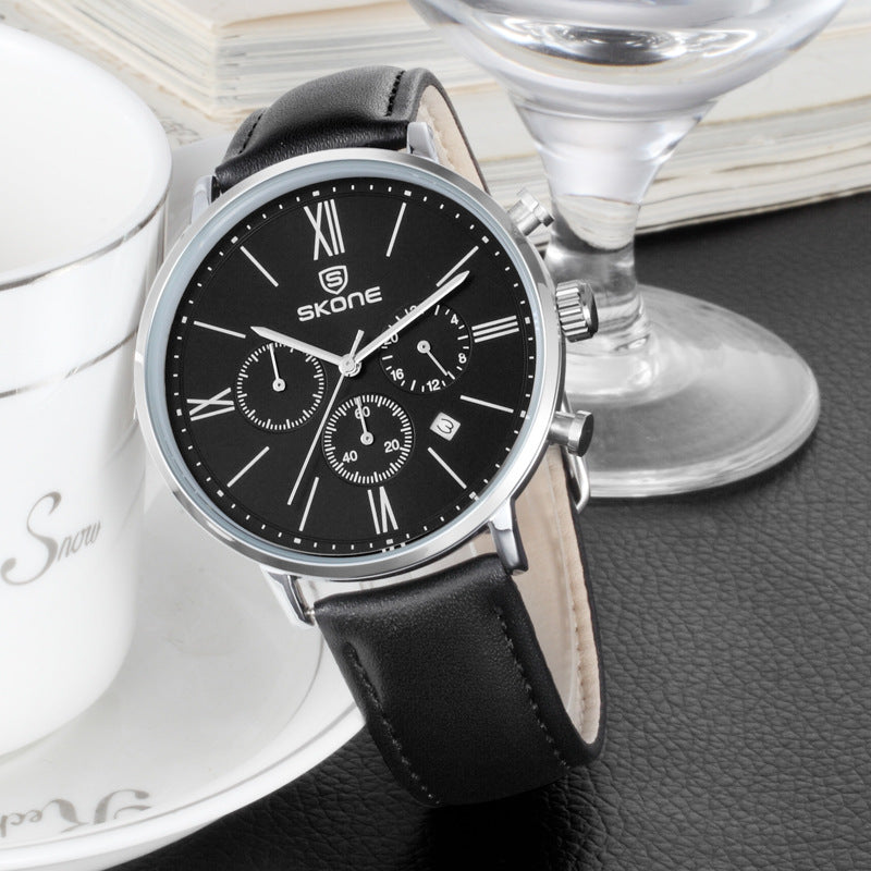 Quarzuhr mit PU-Armband, wasserdicht – Bild 4 | LuxeStyle