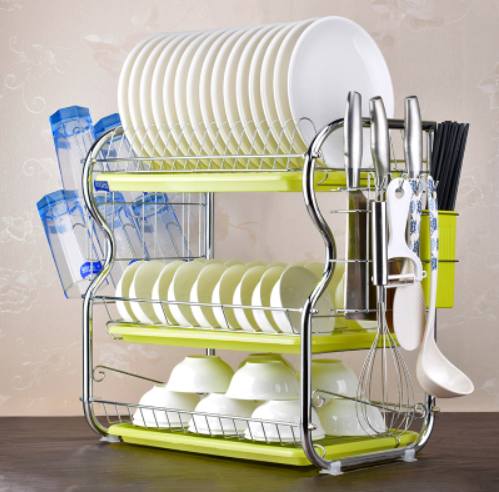 Abtropfgestell mit Geschirr- und Messerhalter | LuxeStyle