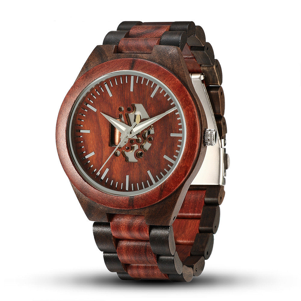 Skelett-Uhr aus Holz für Männer – Bild 7 | LuxeStyle