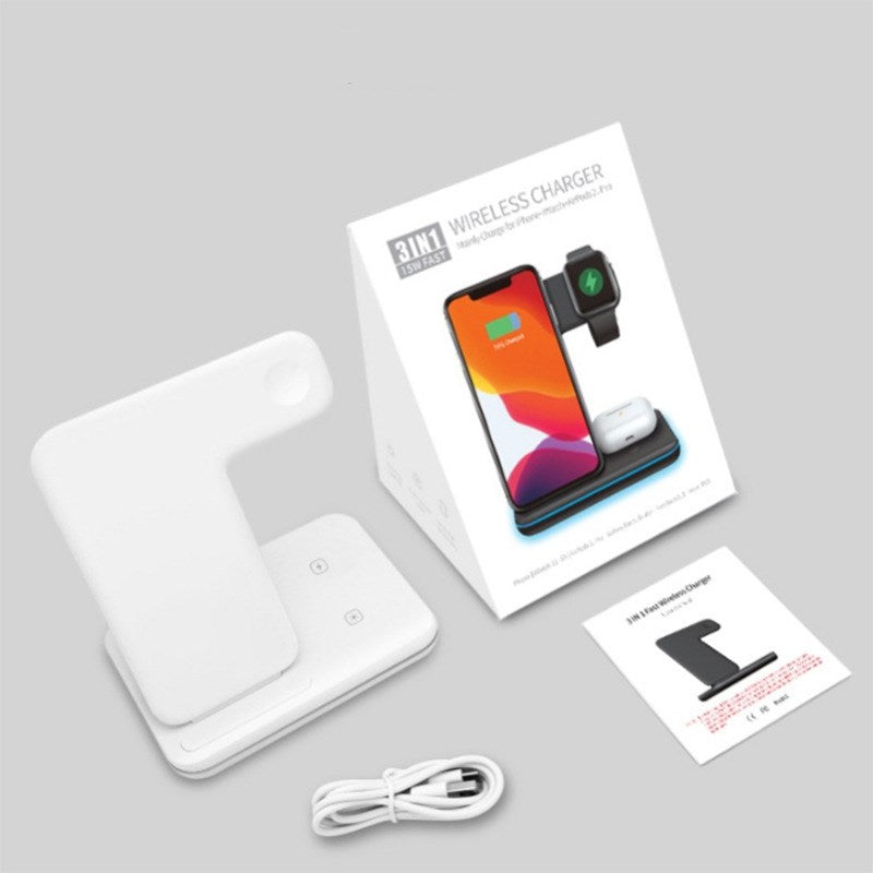 3-in-1 Wireless Ladestation für Smartphone, Watch, Headset – Bild 2 | LuxeStyle