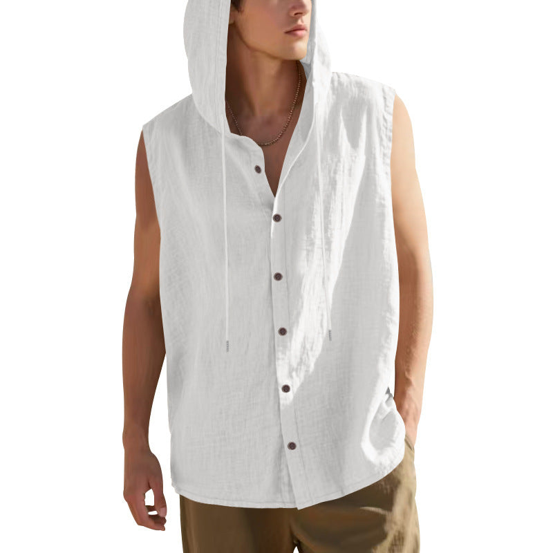 Leinen-Kapuzenshirt für Herren – Bild 9 | LuxeStyle