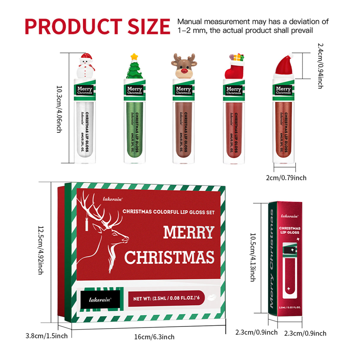 Lakerain Liquid Lipgloss Set (6 Stück) | LuxeStyle