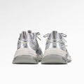 Silberne Chunky Dad-Sneaker im Color-Block-Design