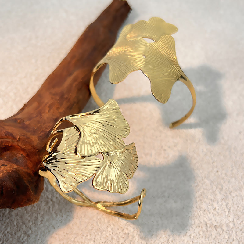 Vintage-Ginkgo-Blatt Armband