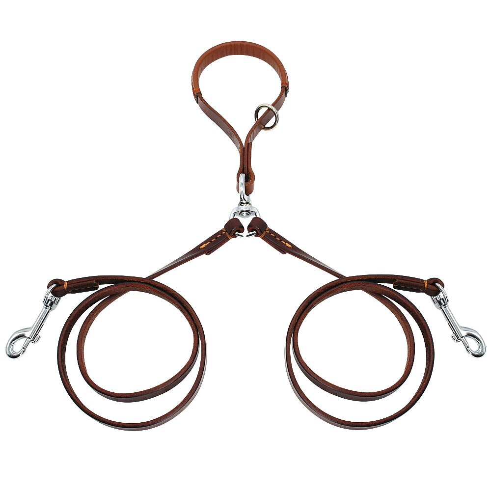 2-Wege-Hundeleine aus Leder – Bild 5 | LuxeStyle