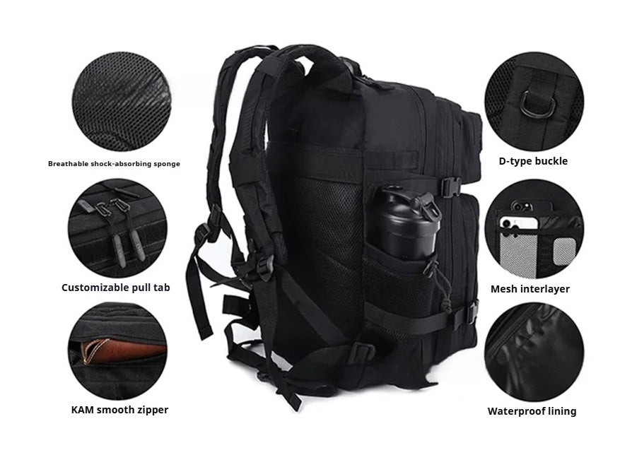 Multifunktionaler Militär-Rucksack 45 L – Bild 2 | LuxeStyle