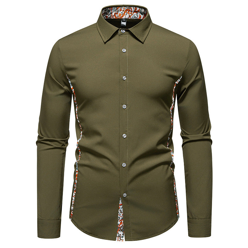 Polohemd mit Paisley-Muster und Farbkontrast – Bild 3 | LuxeStyle