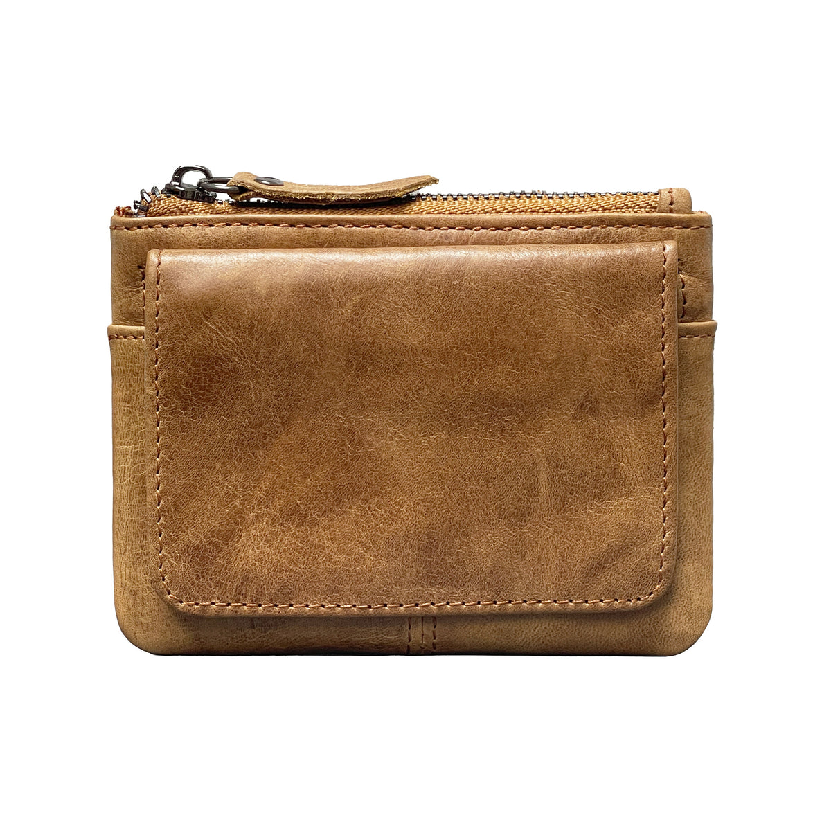 Retro Mini-Portemonnaie aus Leder – Bild 2 | LuxeStyle
