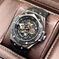 Automatische Skelett-Herrenuhr mit Silikonarmband – Bild 1 | LuxeStyle