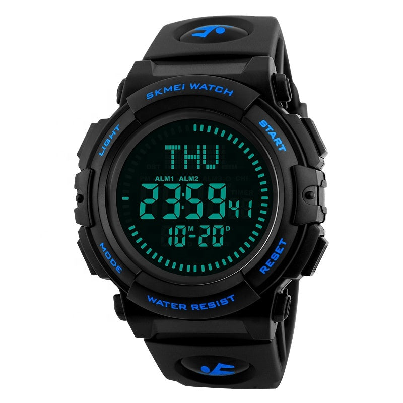Digitale Outdoor-Herrenuhr mit Kompass
