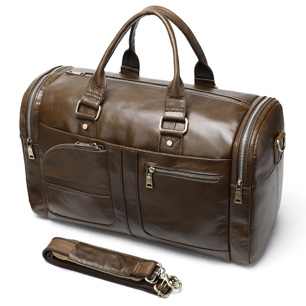 Reisebeutel aus Rindsleder 44x20x28 cm – Bild 2 | LuxeStyle