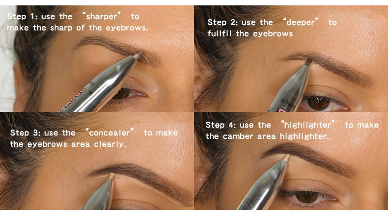 Brow Pencil Spinning Round – 3‑in‑1 Augenbrauenstift – Bild 18 | LuxeStyle