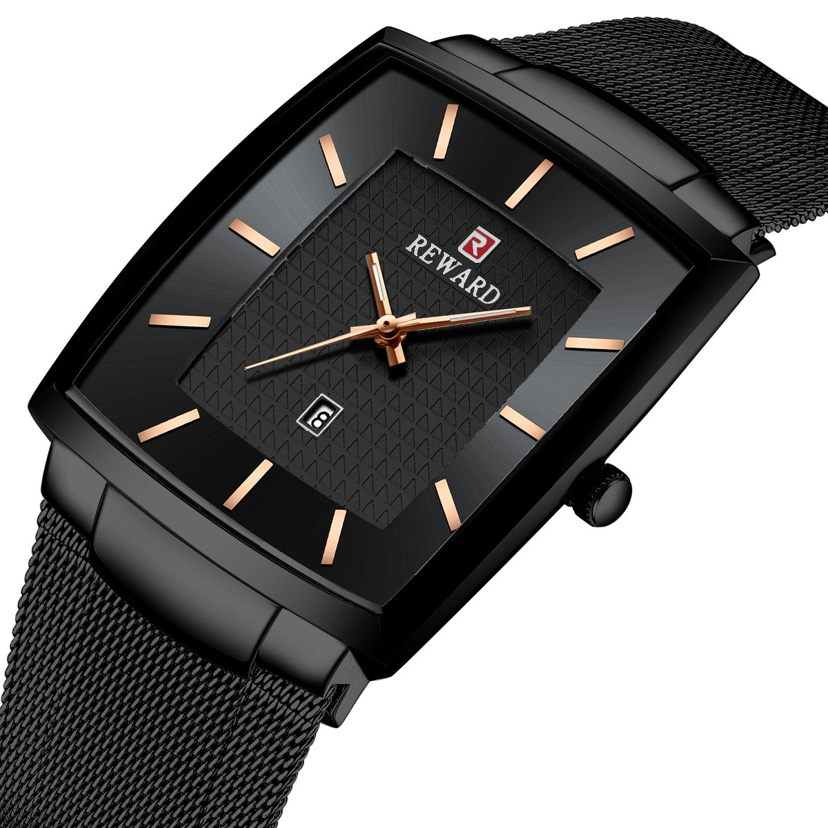 Quadratische Herren-Quarzuhr | LuxeStyle