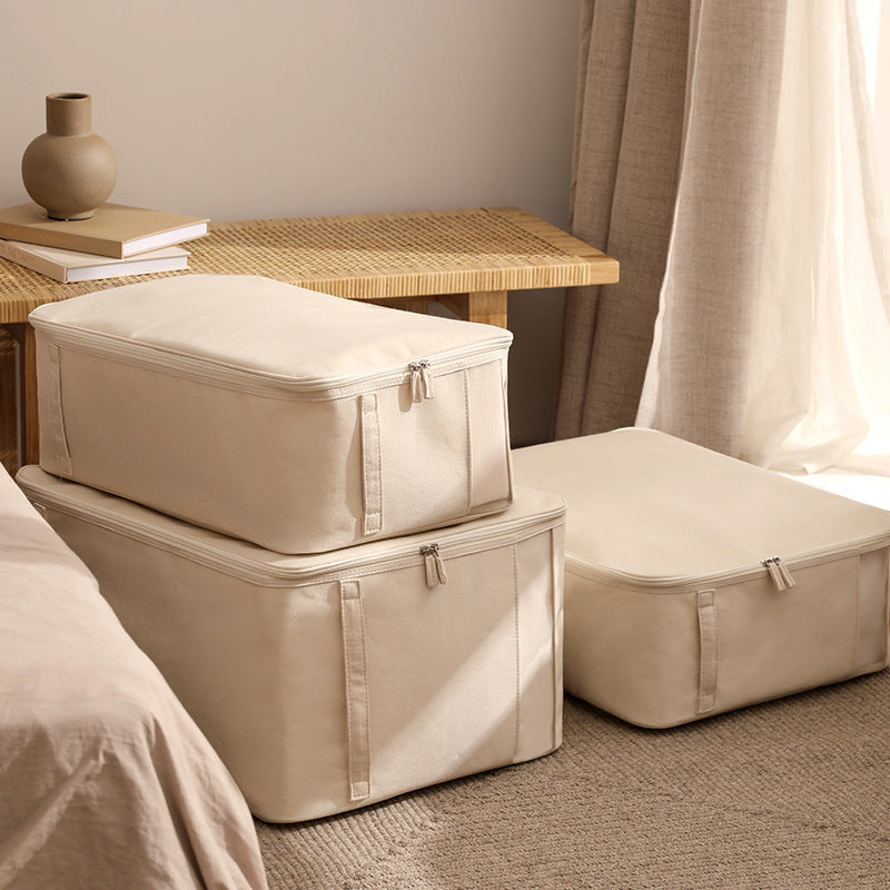 Baumwoll-Leinen-Aufbewahrungsbox mit Sichtfenster – Bild 5 | LuxeStyle