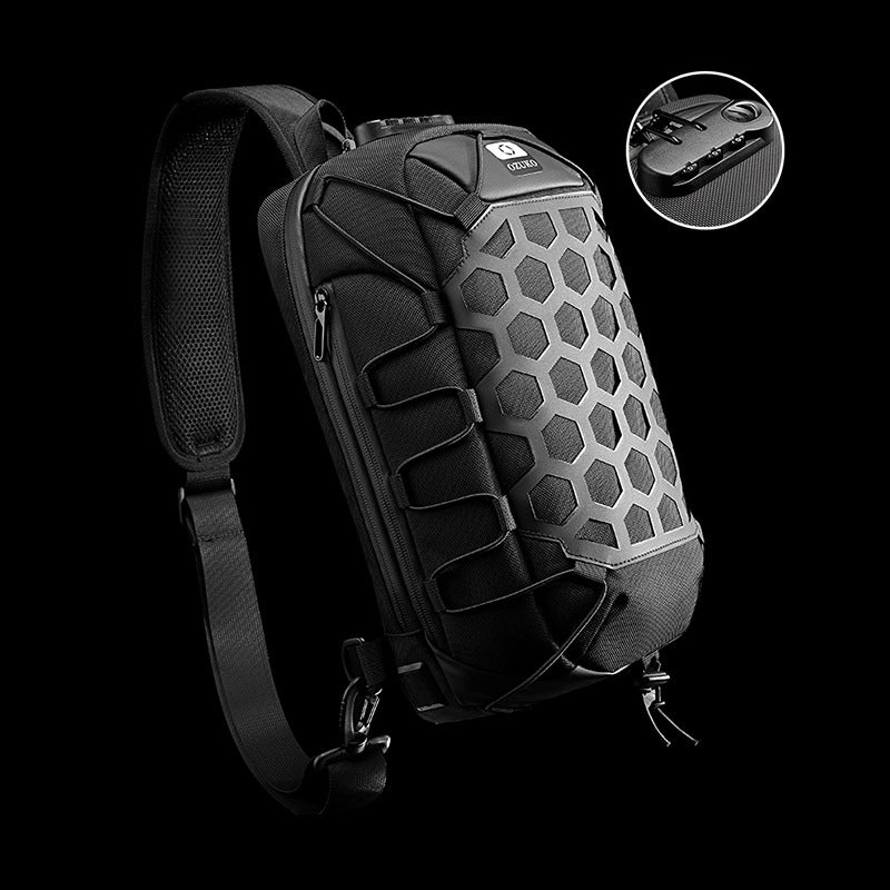 Oxford Stoff USB Schultertasche – Bild 4 | LuxeStyle