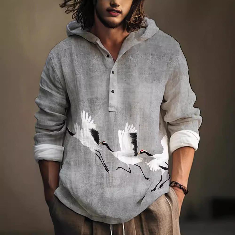 Herren Kapuzenpullover mit Knöpfen – Bild 12 | LuxeStyle