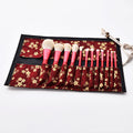12-teiliges Make-up Pinselset Rot