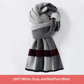 Klassischer Wollschal mit Mesh-Muster | LuxeStyle