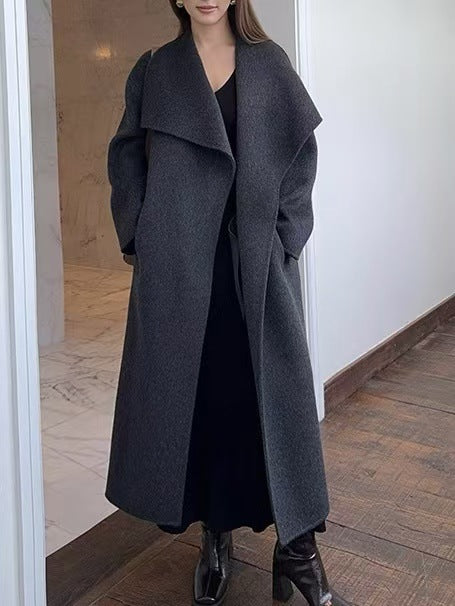 Eleganter Doubleface-Wollmantel für Damen