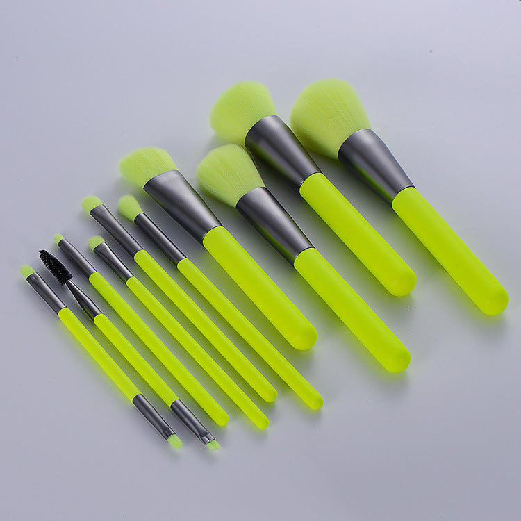 10er-Set professionelle Neon Make-up Pinsel