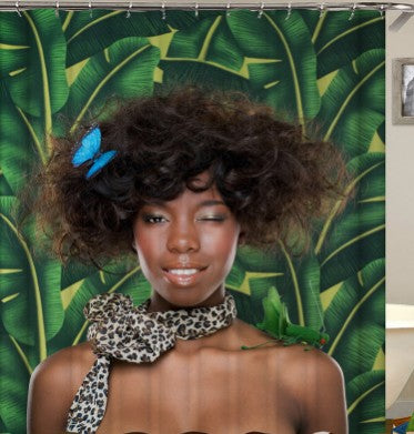 Duschvorhang mit afrikanischem Mädchen-Print – Bild 4 | LuxeStyle