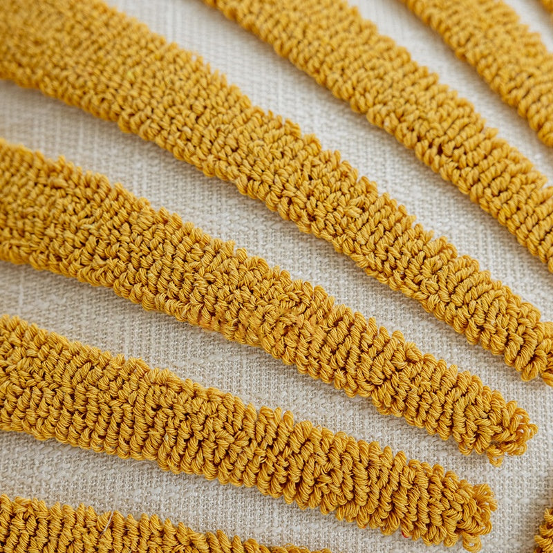 Geometrisches Tufted Kissen
