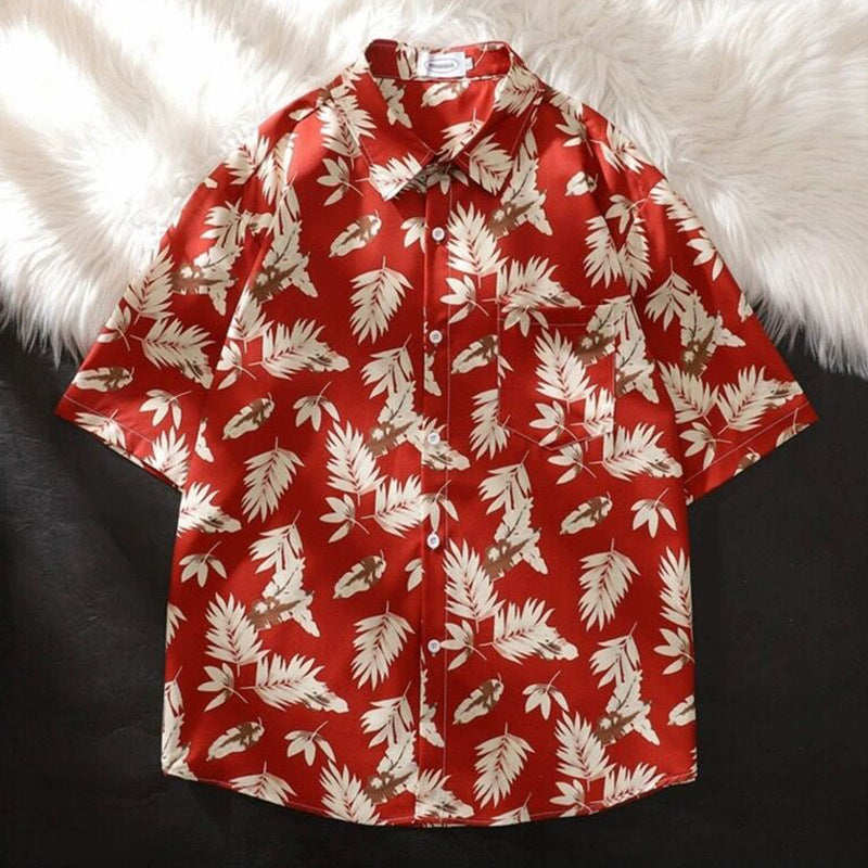 Hawaii Hemd aus Eisseide mit Blumenmuster – Bild 1 | LuxeStyle