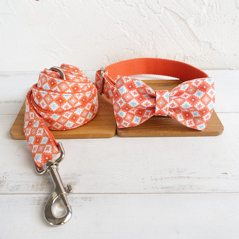 Hundehalsband mit Leine «Cookies» | LuxeStyle