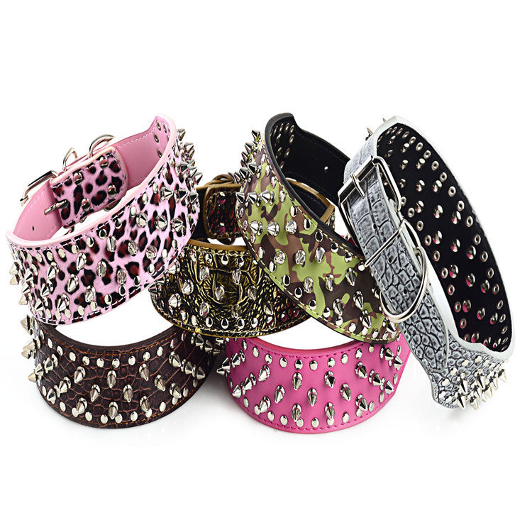 Halsband mit Nieten für grosse Hunde – Bild 9 | LuxeStyle