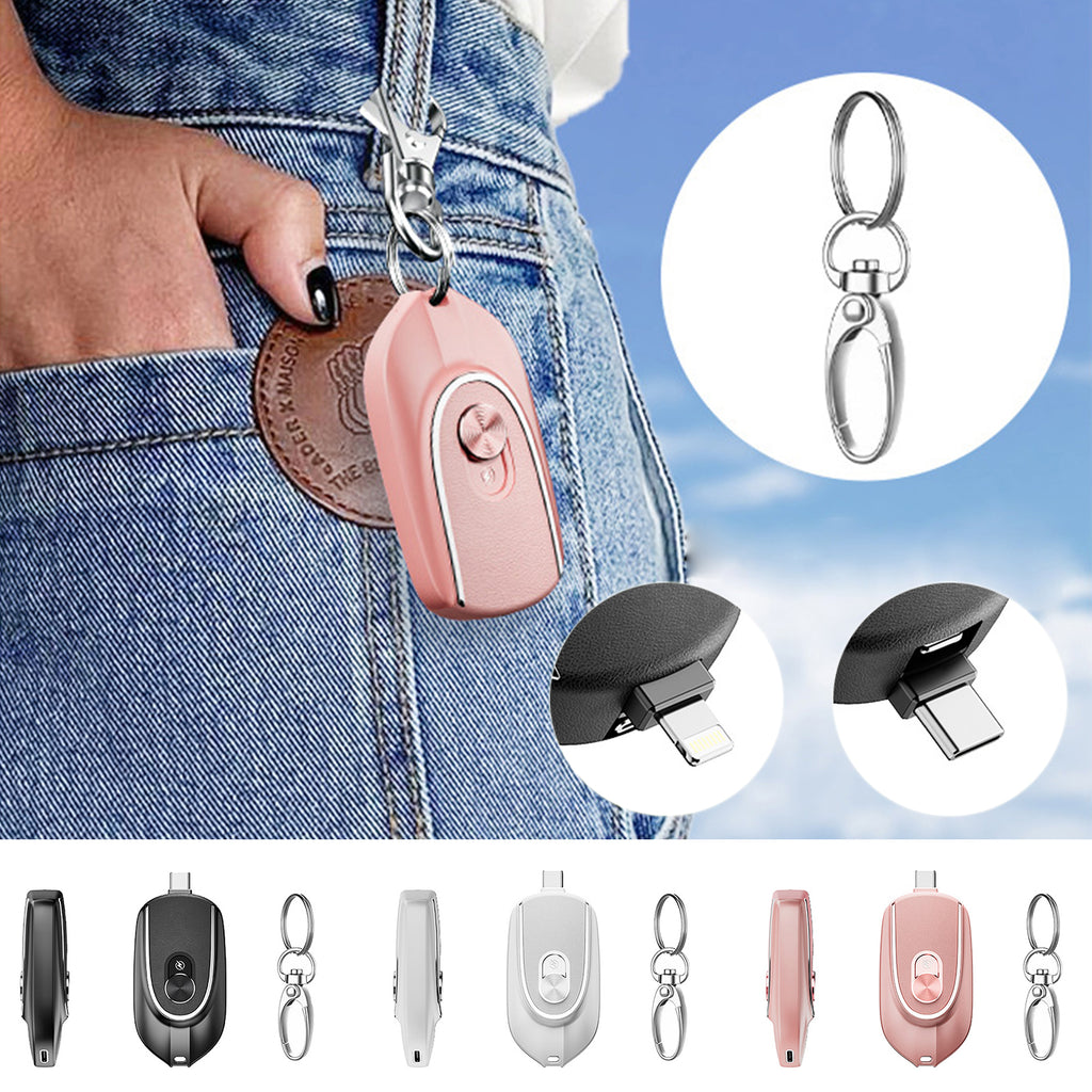 Mini Powerbank Schlüsselanhänger 1200 mAh – Bild 1 | LuxeStyle