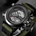 Nylon-Armbanduhr mit Dual-Anzeige | LuxeStyle