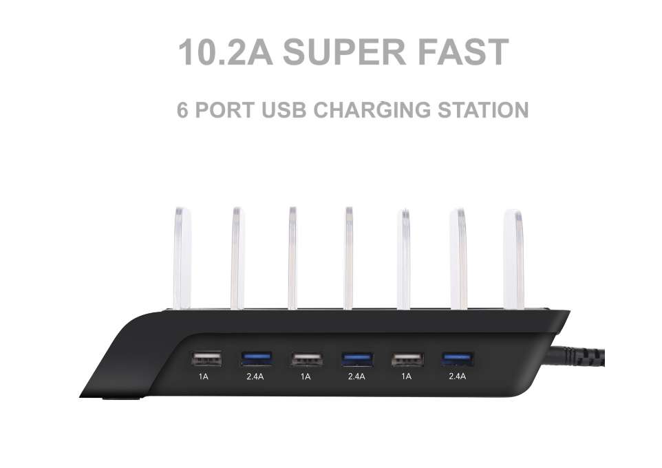 6-Port USB-Ladeständer für Mobiltelefone – Bild 3 | LuxeStyle