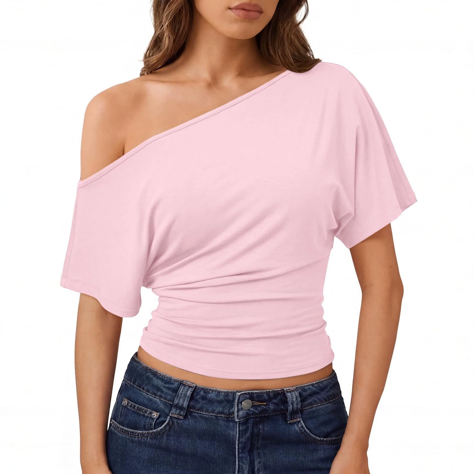Off-Shoulder Kurzarmshirt